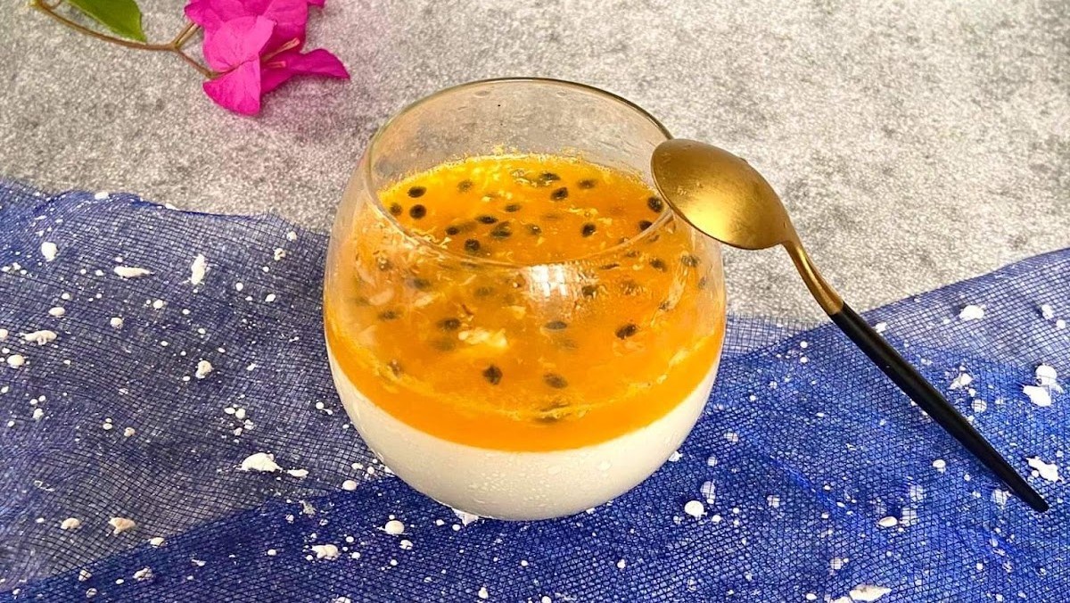 Panna cotta chanh dây (chanh leo)