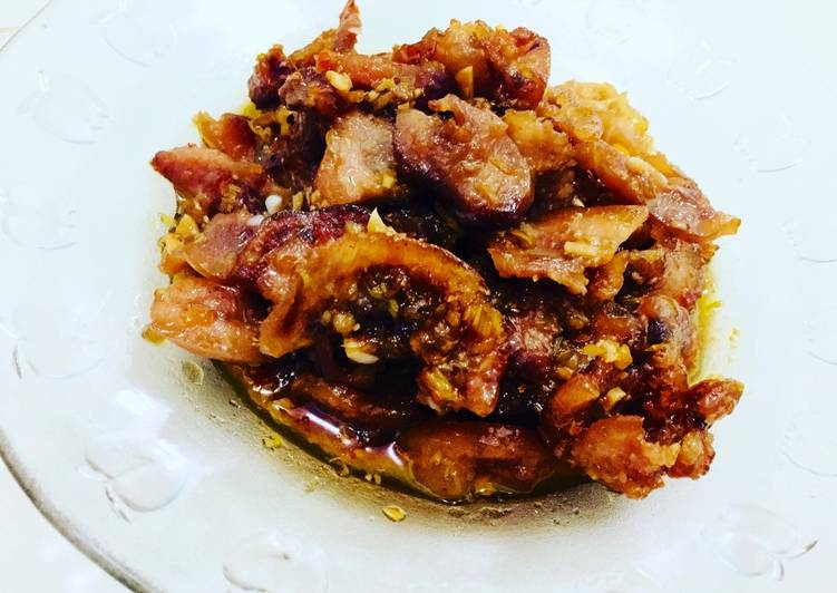 má heo xào sả ớt