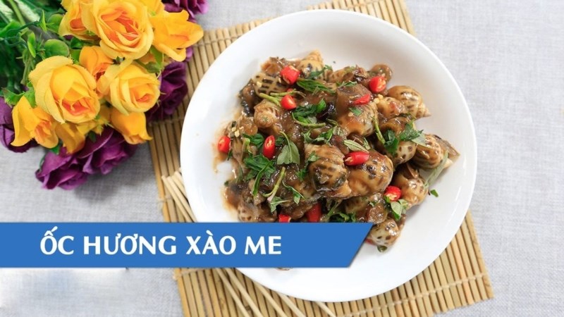 Ốc hương xào me